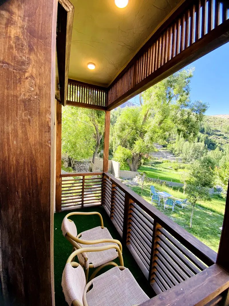 Balcony over the lawn